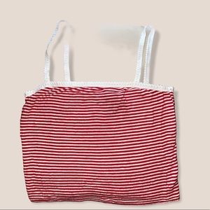 CROPPED STRIPPED CAMI